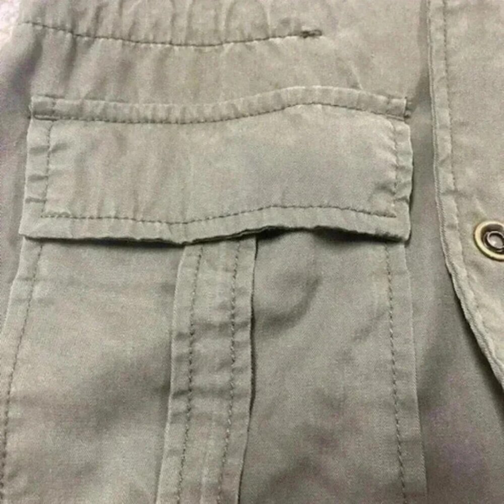 Sanctuary Jacket Women's Size XS Army Green Snap Front Field Utility Military - Picture 9 of 9